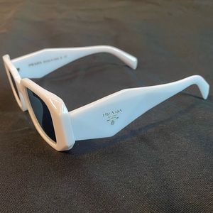 Prada White Sunglasses
